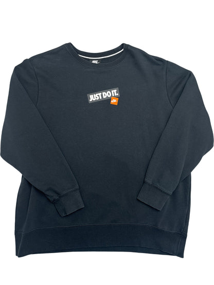 Vintage Black Nike Sweatshirt Just Do It Modern (L)