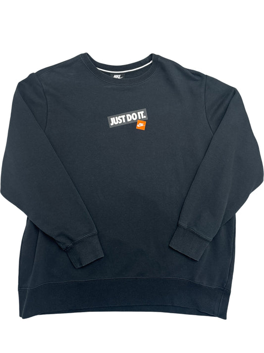 Vintage Black Nike Sweatshirt Just Do It Modern (L)