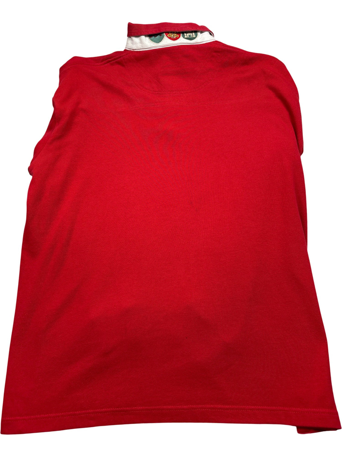 Vintage Red Wales Cotton Traders Rugby Shirt (XL)