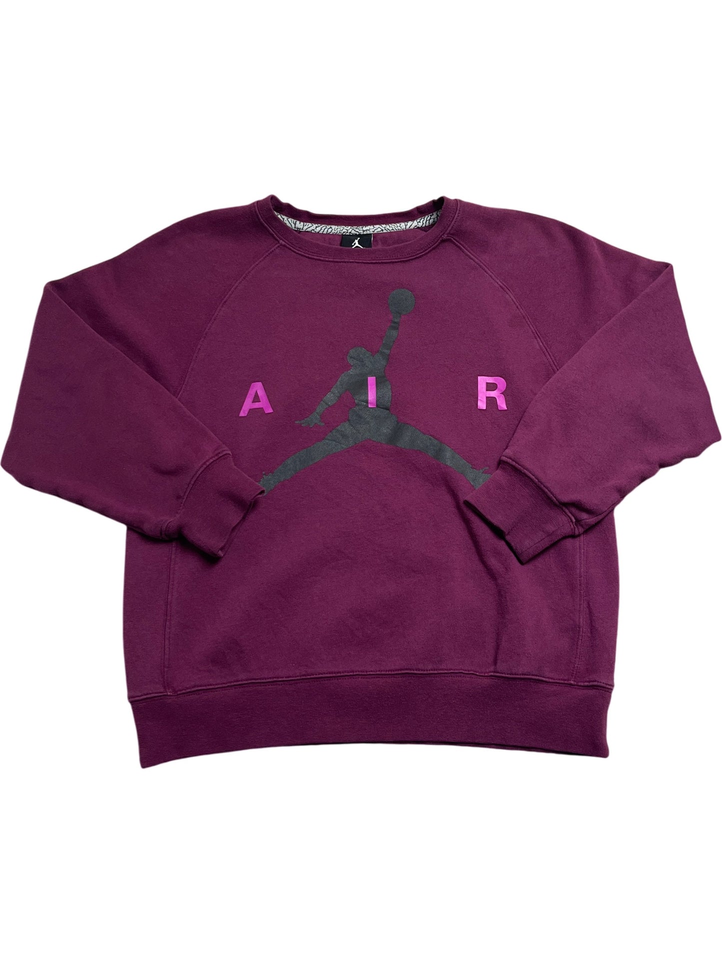 Vintage Burgundy Whack Vintage Crewneck Sweatshirt Air Logo (S)