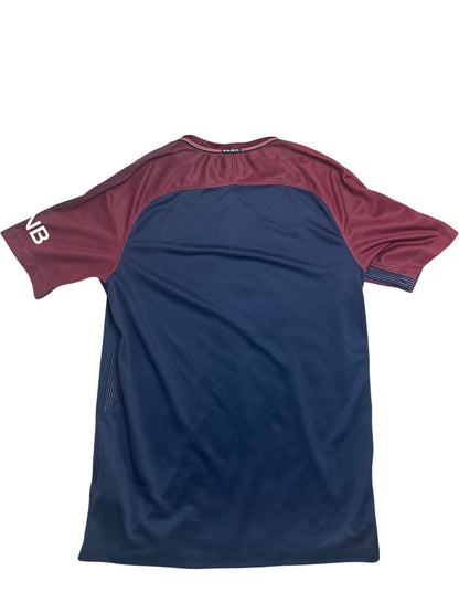 Vintage Blue Nike PSG Football Shirt 2017 (M)