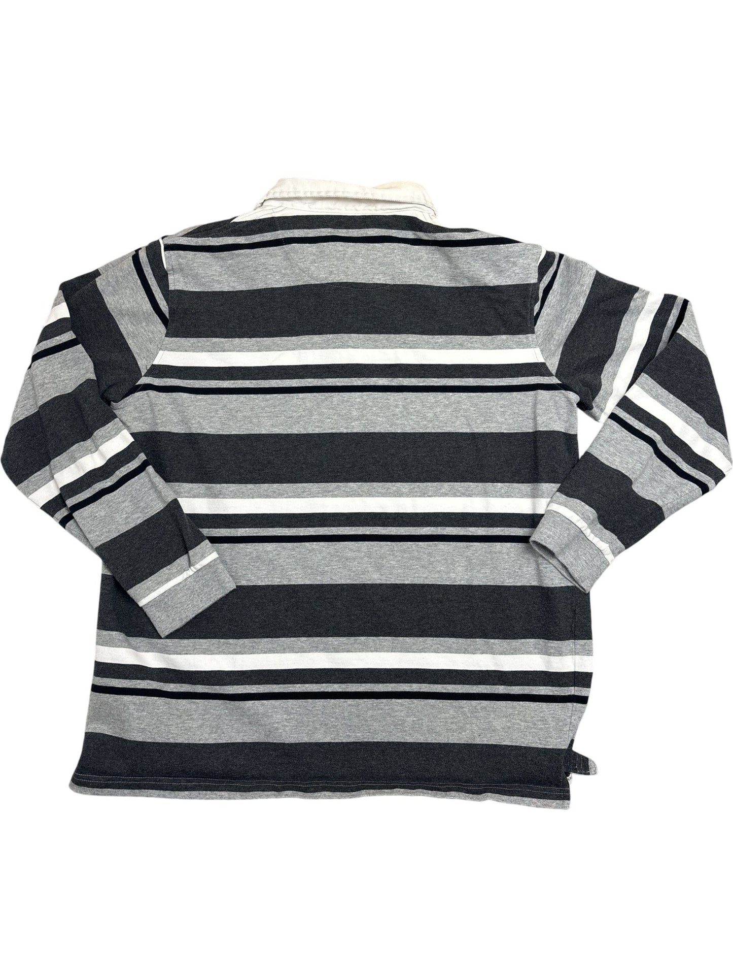 Vintage Grey Guinness Rugby Shirt Striped (L)