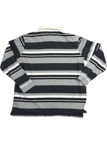 Vintage Grey Guinness Rugby Shirt Striped (L)