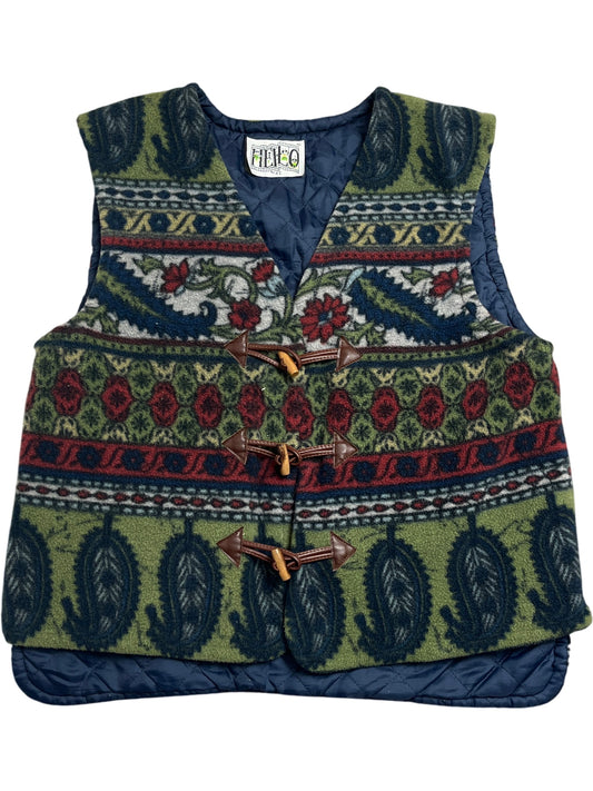 Vintage Green Whack Vintage Vest AZ Quilted M (M)