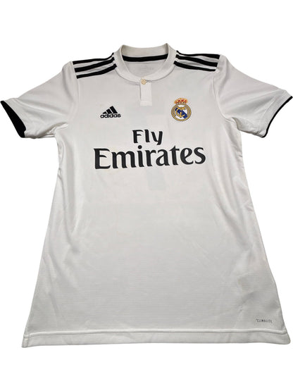 Vintage White Adidas Real Madrid Ronaldo Jersey 2010s (S)