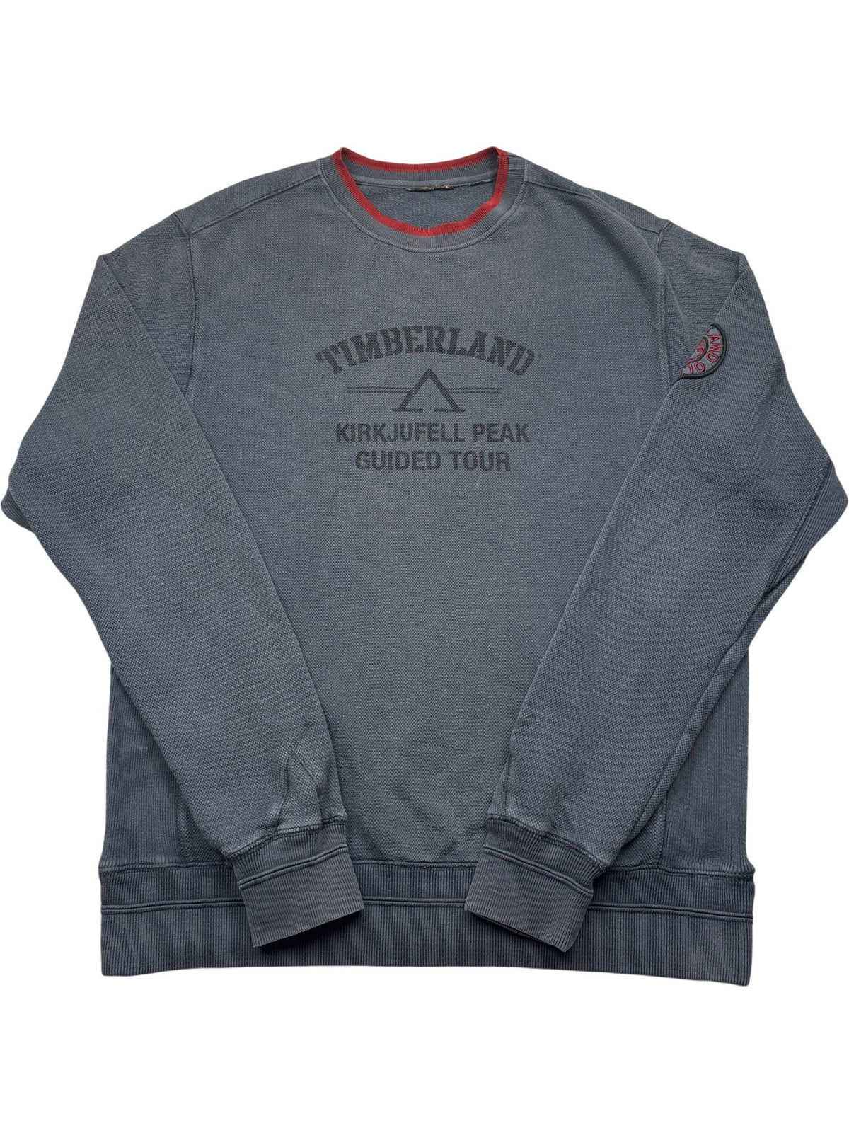 Vintage Grey Timberland Crewneck Sweatshirt Kirkjufell  (XL)
