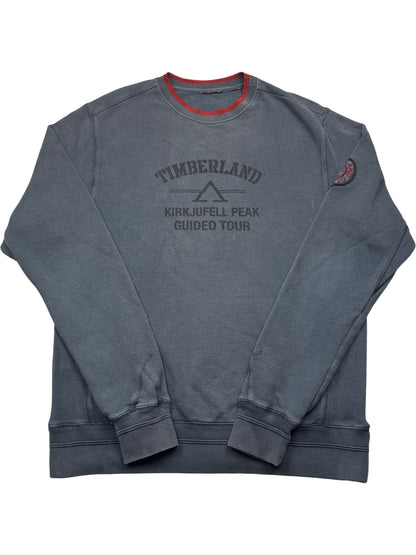 Vintage Grey Timberland Crewneck Sweatshirt Kirkjufell  (XL)