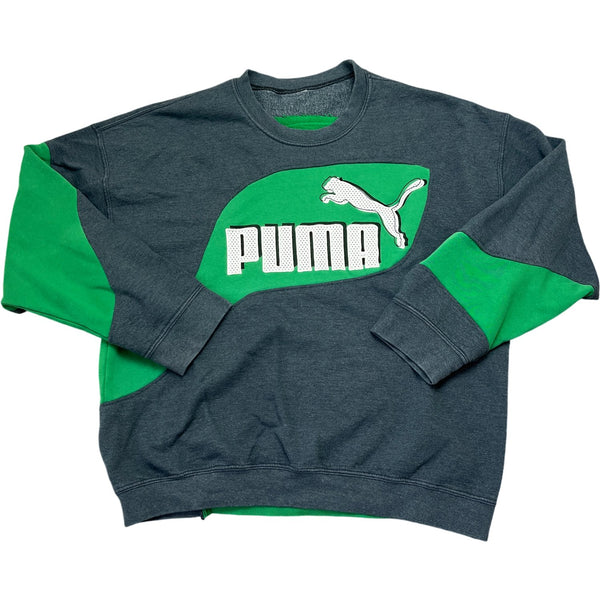 Vintage Green Puma Sweatshirt (XL)