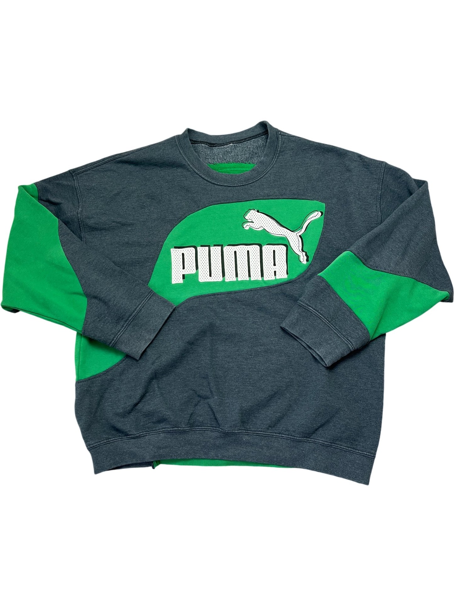 Vintage Green Puma Sweatshirt (XL)