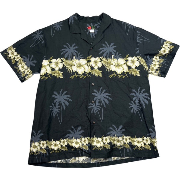 Vintage Black Whack Vintage Hawaiian Shirt 90s 100% Cotton (XL)