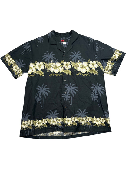 Vintage Black Whack Vintage Hawaiian Shirt 90s 100% Cotton (XL)