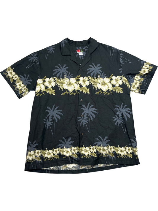 Vintage Black Whack Vintage Hawaiian Shirt 90s 100% Cotton (XL)