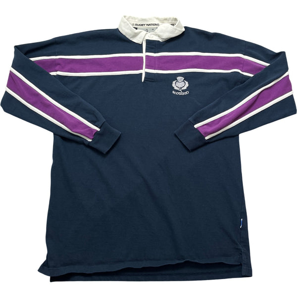 Vintage Navy Scotland Rugby Shirt 90s (M)