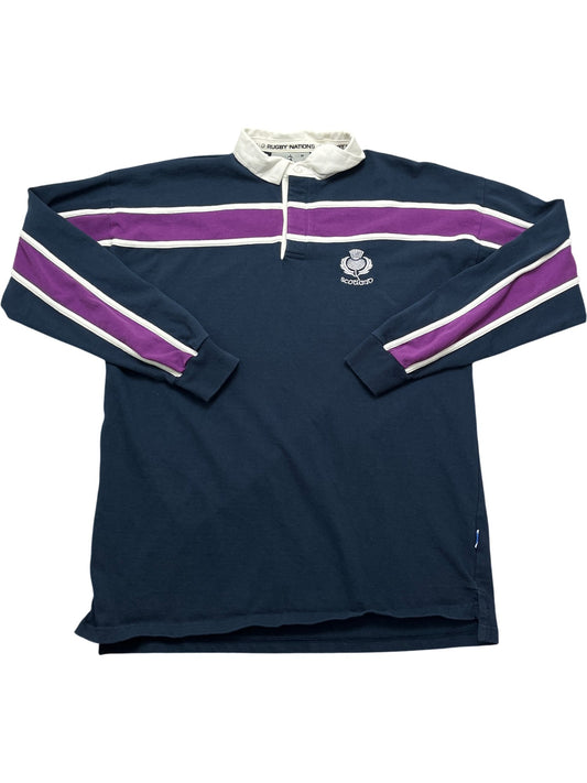 Vintage Navy Scotland Rugby Shirt 90s (M)
