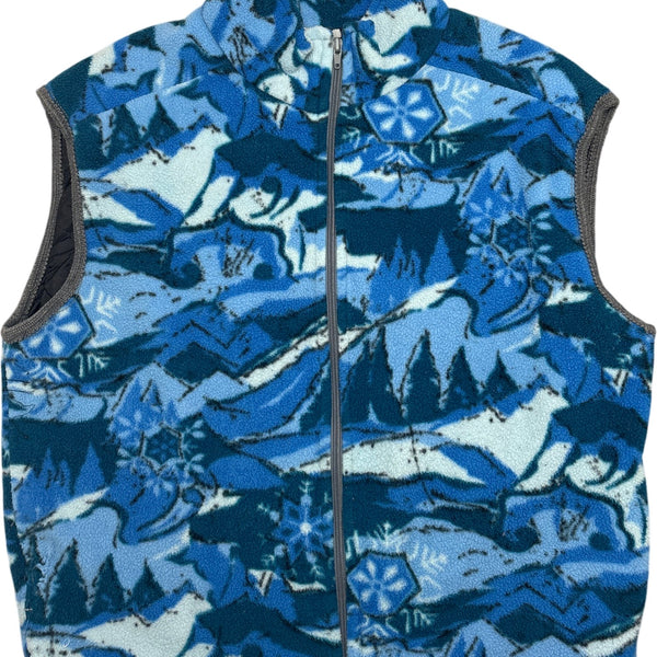 Vintage Blue Whack Vintage Fleece Vest 90s (L)