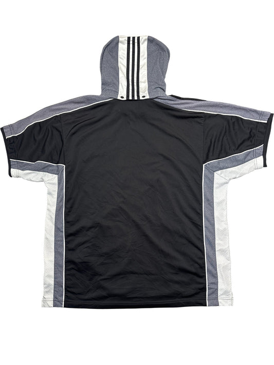 Vintage Black Adidas Hoodie 90s (L)