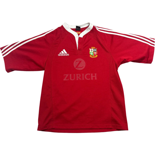 Vintage Red Adidas Rugby Shirt Zurich Logo (M)