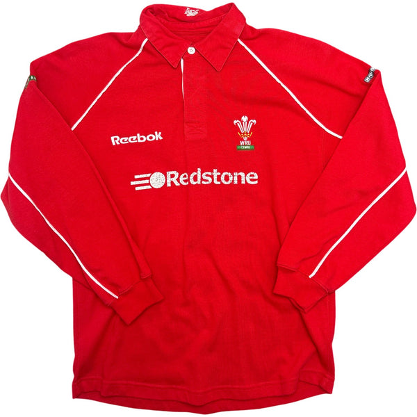 Vintage Red Reebok Rugby Shirt Wales WRU 90s (S)