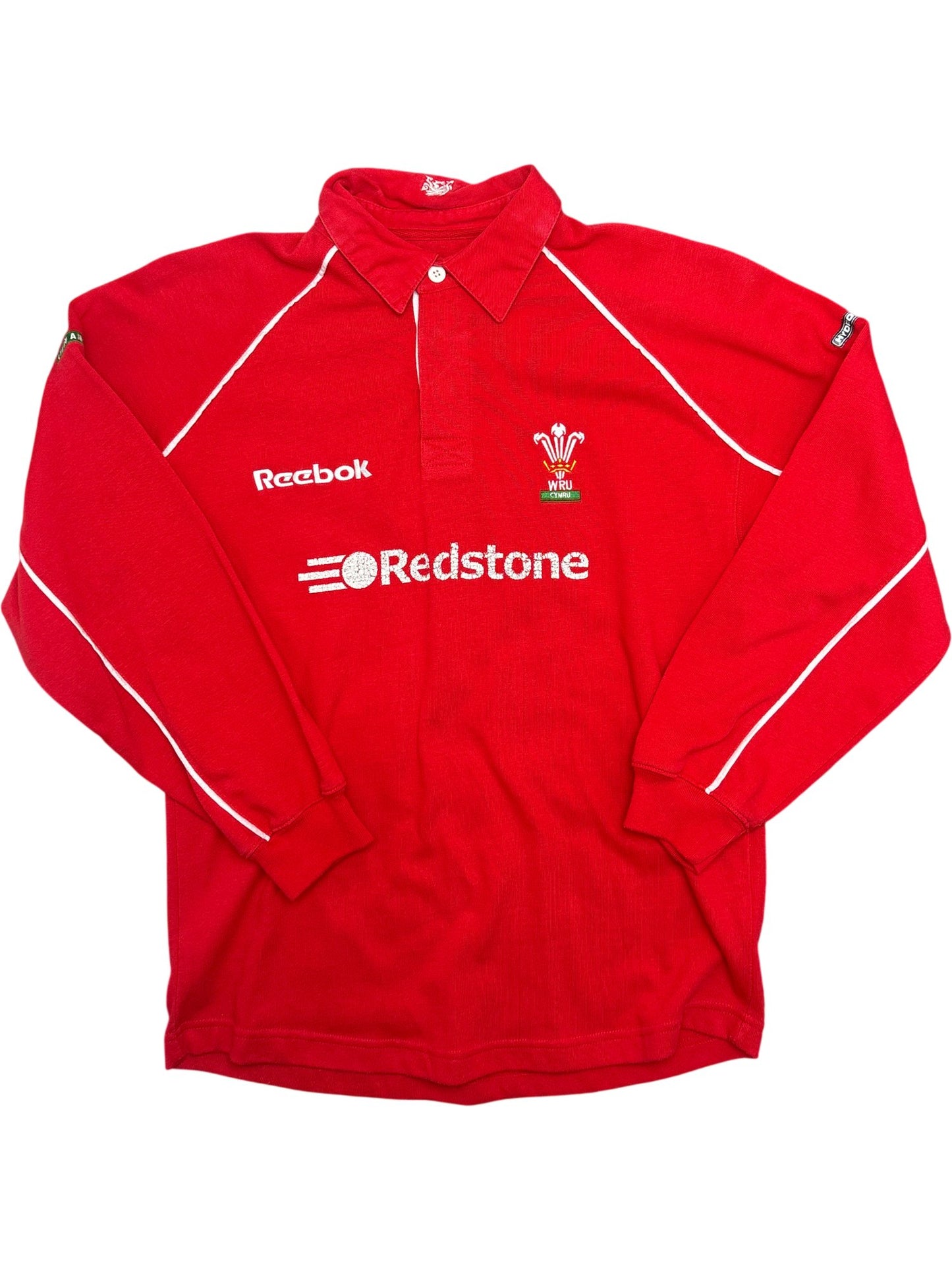 Vintage Red Reebok Rugby Shirt Wales WRU 90s (S)