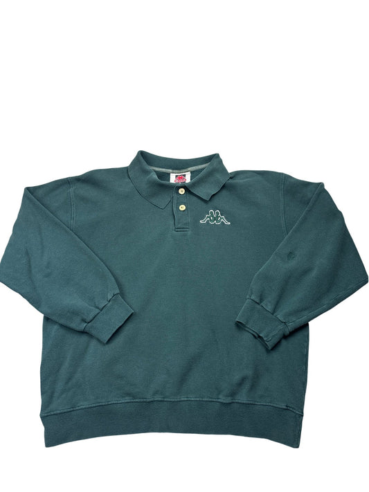 Vintage Green Kappa Crewneck Sweatshirt 90s (L)