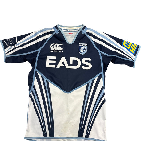 Vintage Blue Canterbury Rugby Shirt Cardiff Blues (M)