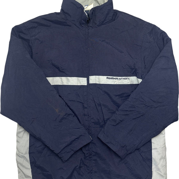 Vintage Navy Reebok Track Jacket Y2K (S)