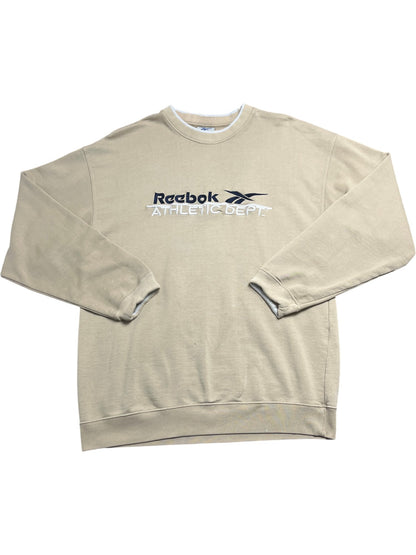 Vintage Beige Reebok Sweatshirt Athletic Dept (L)