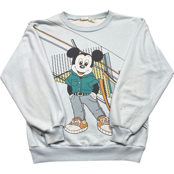 Vintage Blue Disney Crewneck Sweater Mickey Mouse 90s (M)