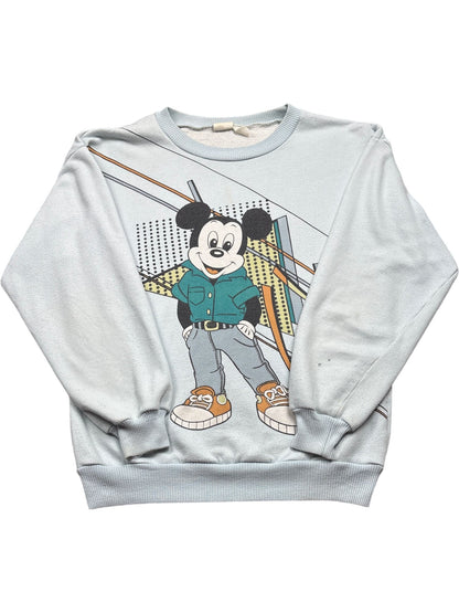 Vintage Blue Disney Crewneck Sweater Mickey Mouse 90s (M)
