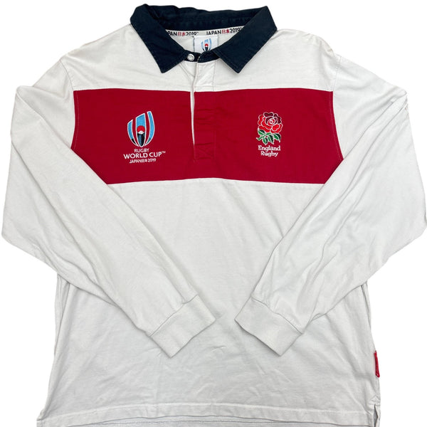 Vintage White Rugby World Cup England Jersey 2019 (XL)