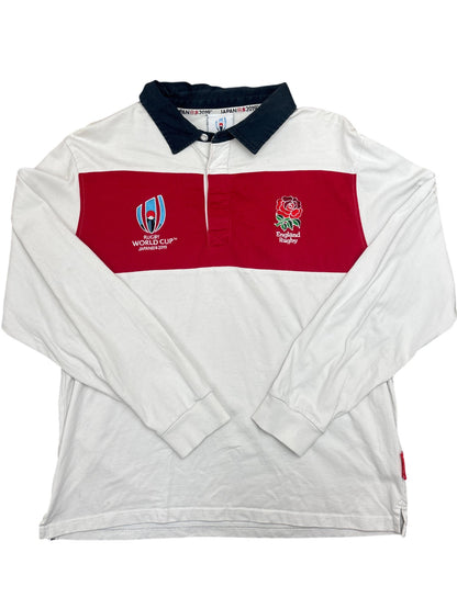 Vintage White Rugby World Cup England Jersey 2019 (XL)