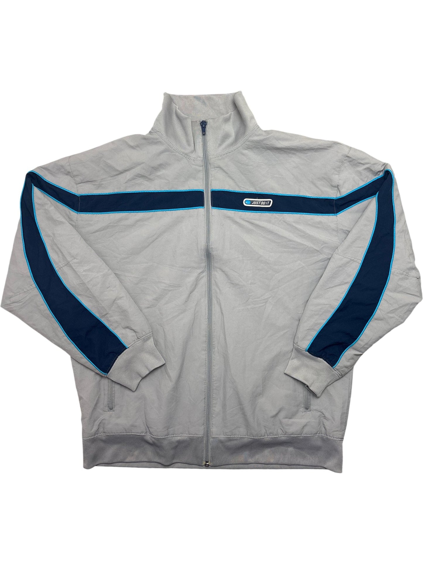 Vintage Grey Nike Track Jacket Y2K (S)