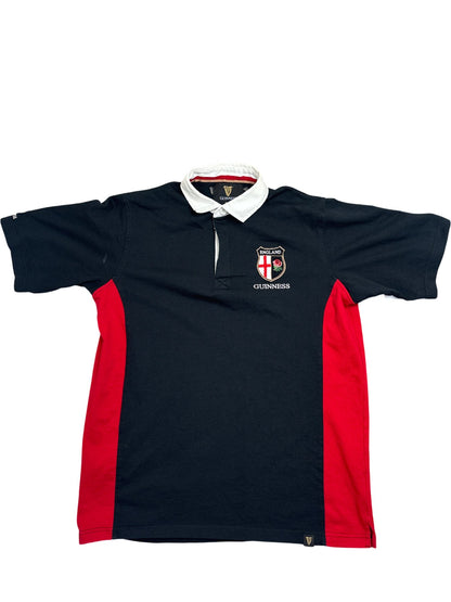 Vintage Black England Guinness Rugby Shirt (M)