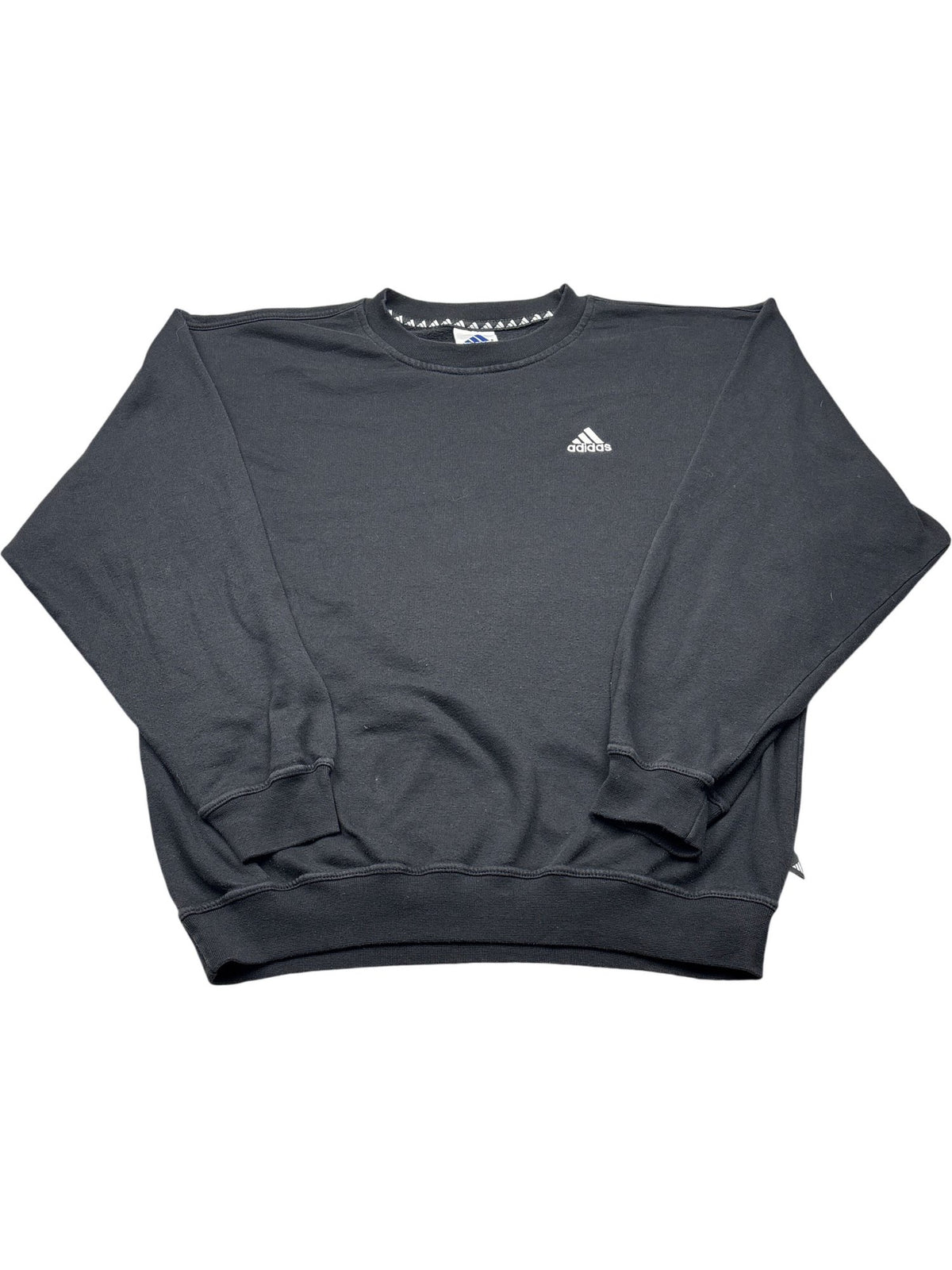Vintage Black Adidas Crewneck Sweatshirt  (XL)