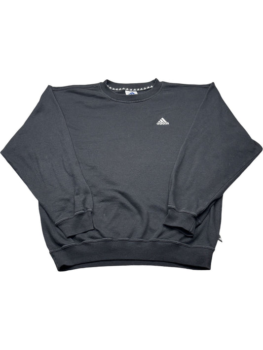 Vintage Black Adidas Crewneck Sweatshirt  (XL)