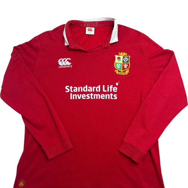 Vintage Red Canterbury Rugby Shirt Lions (XXL)