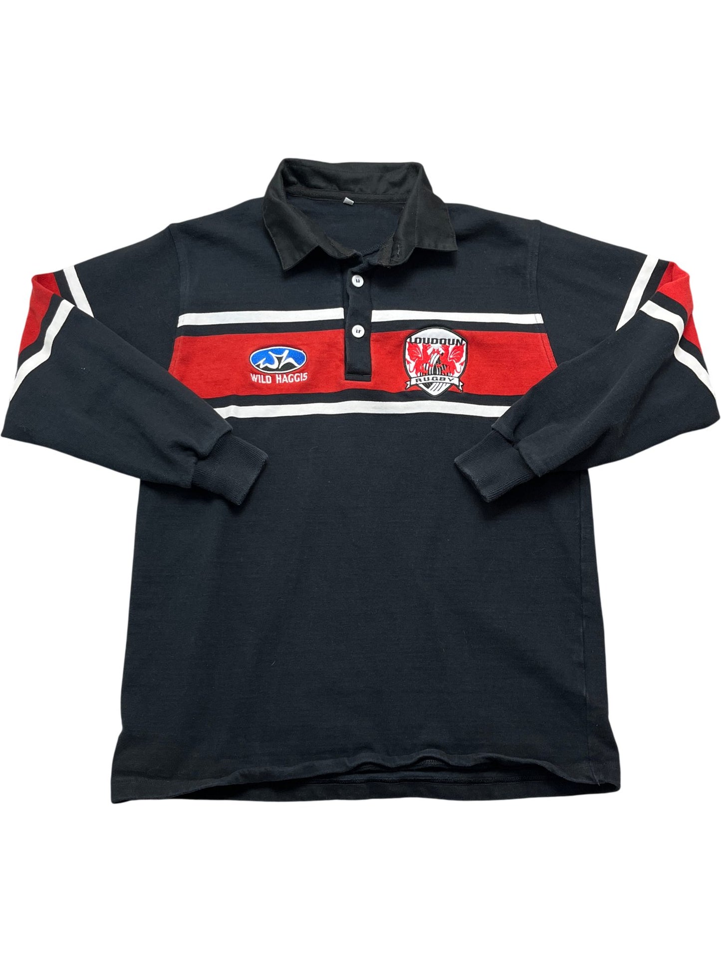 Vintage Black Wild Haggis Rugby Shirt (M)