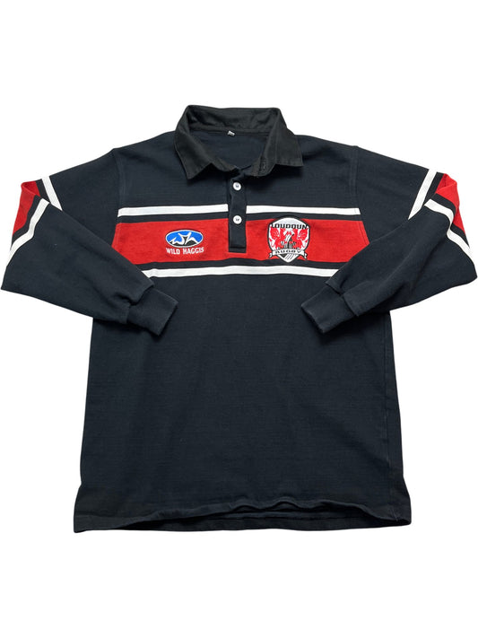 Vintage Black Wild Haggis Rugby Shirt (M)