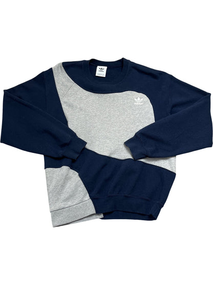 Vintage Navy Grey Adidas Crewneck Sweatshirt (S)