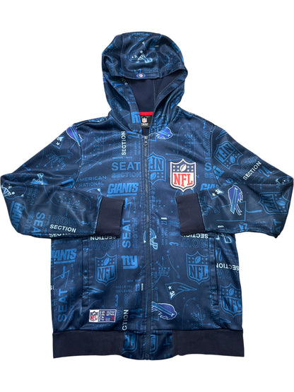 Vintage Blue NFL Hoodie Track Jacket (S)