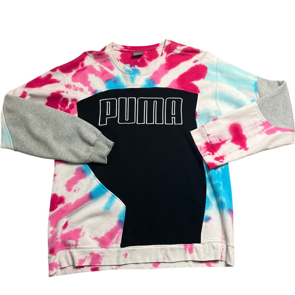 Vintage Multi Puma Sweatshirt Tie-Dye (XL)