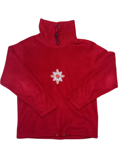 Vintage Red Whack Vintage Fleece Snowflake Embroidered (S)