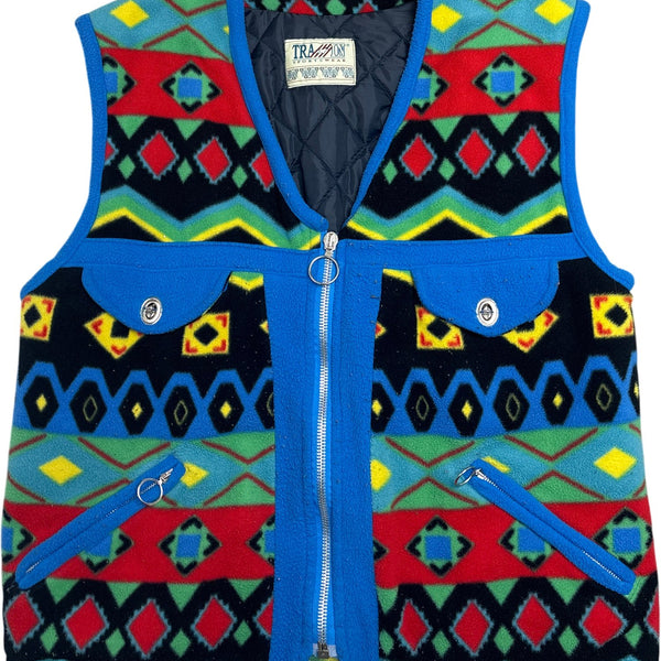 Vintage Multi Trapper Fleece Vest 90s (M)