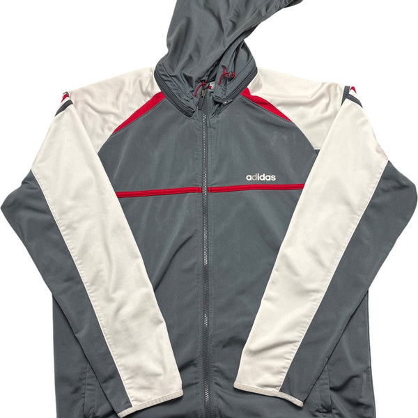 Vintage Grey Adidas Hoodie  (XL)