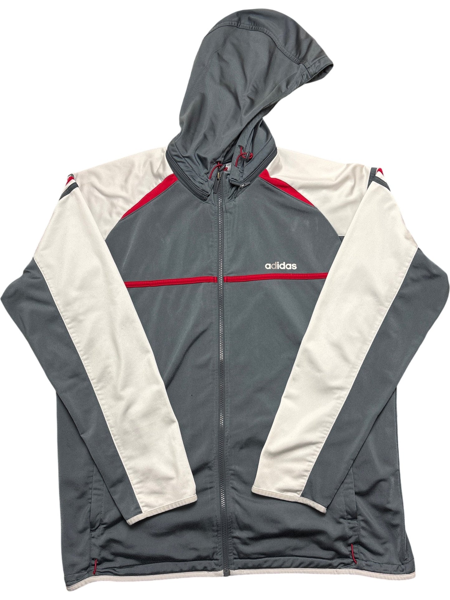 Vintage Grey Adidas Hoodie  (XL)