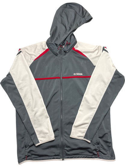 Vintage Grey Adidas Hoodie  (XL)
