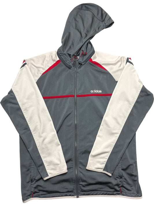 Vintage Grey Adidas Hoodie  (XL)