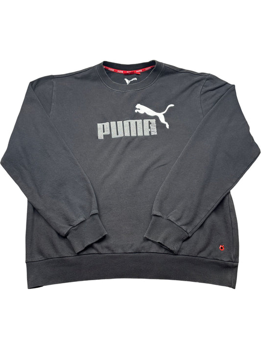 Vintage Black Puma Crewneck Sweater (L)