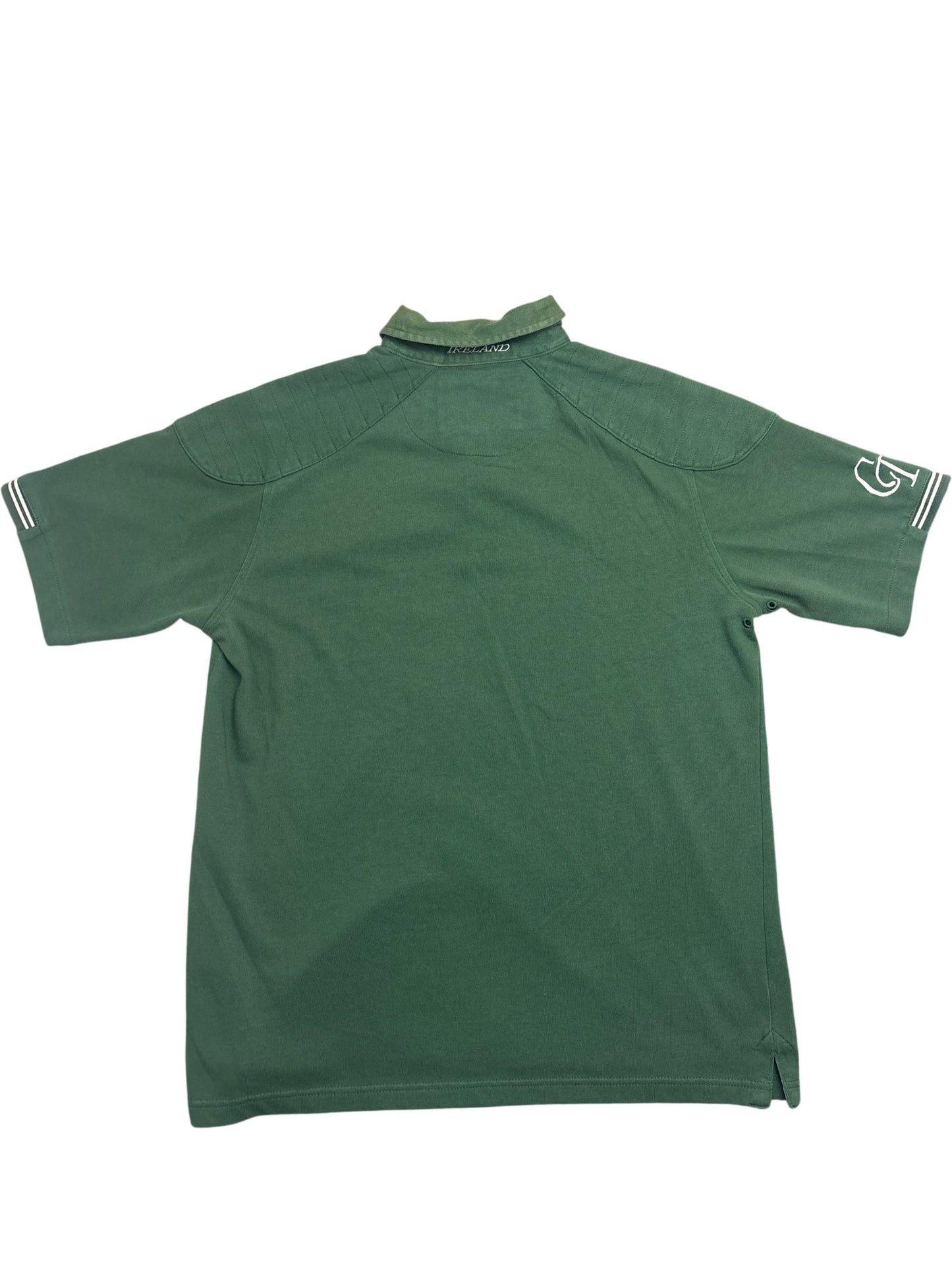 Vintage Green Cotton Traders Polo Ireland (L)