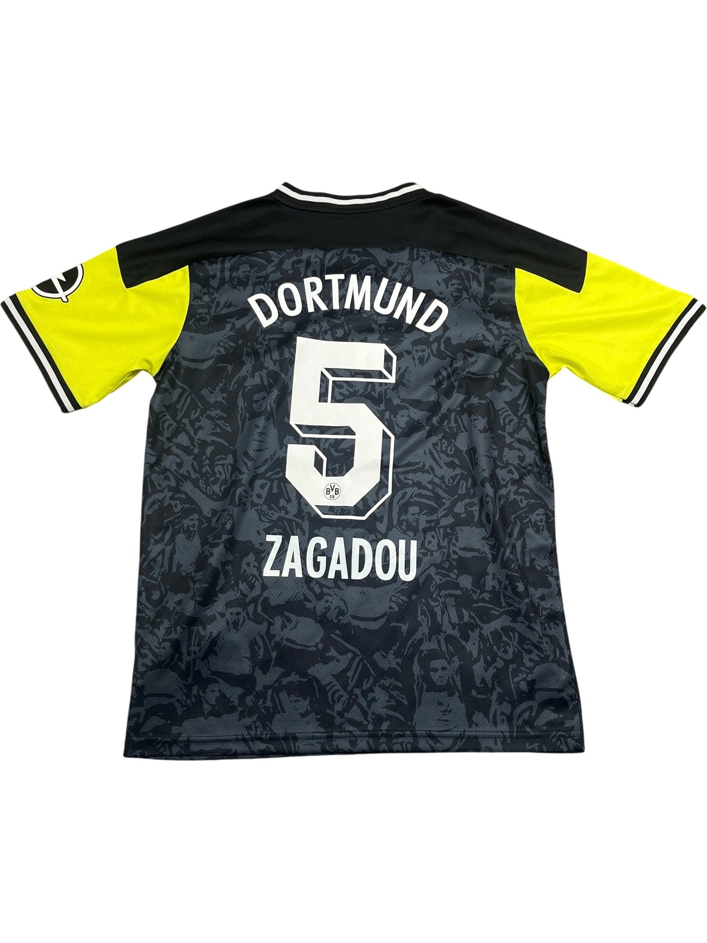 Vintage Yellow Puma Borussia Dortmund Jersey Zagadou (M)